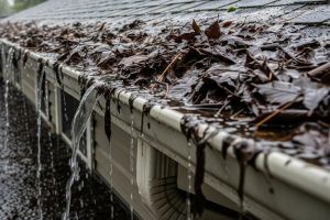 clogged gutters - Integrity 1st Roofing